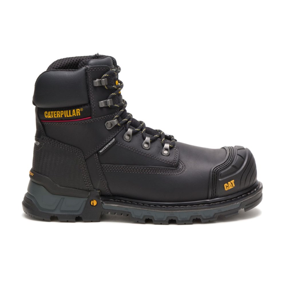 CAT Excavator XL 6" Waterproof Composite Toe Men's Work Boots Black (AU U-071) Australia